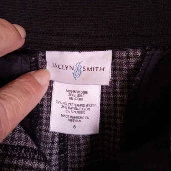 Jaclyn Smith plaid trousers women's size 6 - Picture 4 of 6